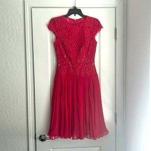 Adrianna Papell lace drop waist dress